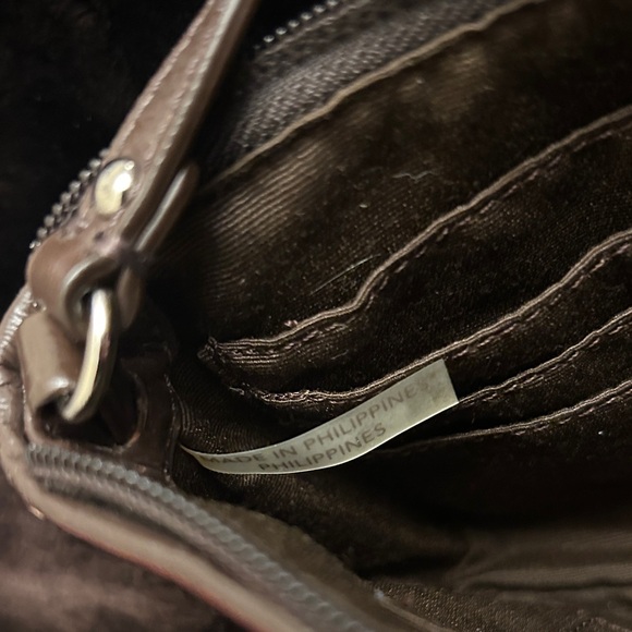 Coach Brown/Tan Signature Wristlet - Picture 12 of 12